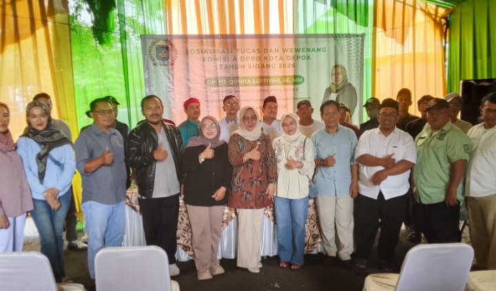 Sosialisasi Tugas dan Wewenang Komisi A DPRD Kota Depok oleh Qonita Lutfiyah di Kecamatan Bojongsari, Depok. (Foto: dok.Narasumber) 