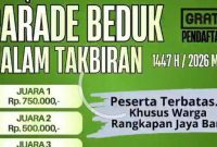 Pamflet parade bedug malam takbiran DPC PPP Kota Depok