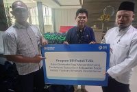 Bank Rakyat Indonesia KC Cibubur menyalurkan bantuan 1000 paket sembako kepada masyarakat terdampak bencana di Kabupaten Bogor (Foto Istimewa)