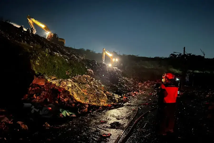 Kondisi TPA Cipayung Pasca Kebakaran (Foto: Diskominfo Depok)
