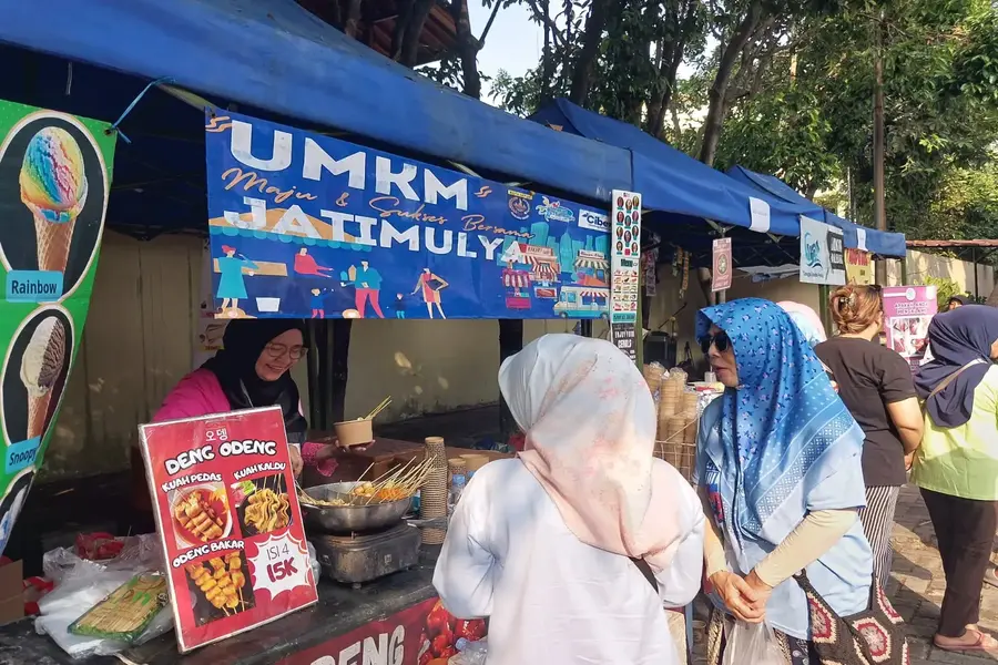 Jualan Usaha Sama-Sama (JUSS) di Kantor Kelurahan Cilodong, Sabtu (25/07/26). (Sumber foto: Diskominfo Depok)