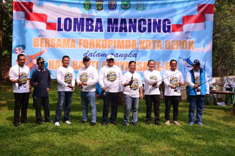 Kegiatan Lomba Mancing yang dihadiri unsur Forkopimda Kota Depok di Tempat Pemancingan Kabeda, Kukusan, Beji pada hari Minggu, 19 juli 2026. (Foto: Dokumentasi Narasumber)