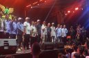 Wakil Wali Kota (Wawalkot) Depok, Chandra Rahmansyah, didampingi unsur Forkopimda saat menyampaikan sambutan pada konser malam puncak perayaan HUT ke-81 Republik Indonesia tingkat Kota Depok di Lapangan Kelurahan Bedahan, Kecamatan Sawangan, Sabtu (22/08/26) malam. (Sumber foto: Siaran Depok/AN Rafi)