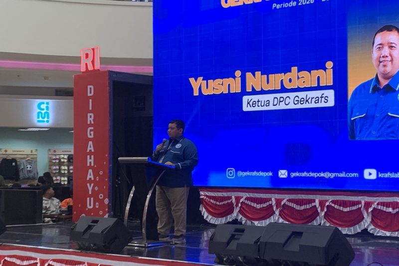 Ketua GEKRAFS Kota Depok Yusni Nurdani. (Foto: Siaran Depok/AN Rafi)
