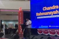 Sambutan disampaikan oleh Wakil Wali Kota Depok, Chandra Rahmansyah, saat melantik Dewan Pimpinan Cabang (DPC) Gerakan Ekonomi Kreatif Nasional (GEKRAFS) Kota Depok di Pesona Square, Sukmajaya, Senin (24/08/26). (Kredit Foto: Siaran Depok/AN Rafi)