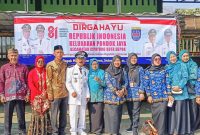 Kelurahan Pondok Jaya usai upacara bendera HUT RI Ke-81 Kemerdekaan.