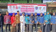 Kelurahan Pondok Jaya usai upacara bendera HUT RI Ke-81 Kemerdekaan.