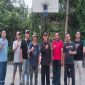 Perwakilan warga  Perumahan Komplek Kopassus Pelita 1 , Kelurahan Sukatani, Kecamatan Tapos - Kota Depok bertemu dengan KASI Pengolahan Sampah dari Dinas DLHK Kota Depok di Taman RW 012 Perumahan Komplek Purnawirawan Kopassus Pelita 1. (Sumber foto: Dokumentasi narasumber)