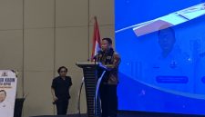 Kehadiran Wali Kota Depok Supian Suri dalam Muskot ke-6 Kadin Kota Depok yang berlangsung di The Margo Hotel, Kamis (21/08/26). (Sumber foto: Siaran Depok/AN Rafi)
