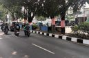 Dalam rangka memperingati HUT ke-81 RI, pepohonan di Jalan Margonda dan sejumlah lokasi lainnya di Kota Depok dibalut kain merah putih. (Sumber foto: Indoraya Today)