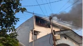 Kebakaran rumah di Perumahan Komplek Purnawirawan Kopassus Pelita 1, RT 004 / RW 009, Kelurahan Sukatani, Kecamatan Tapos, Kota Depok, pada Minggu (2/8/2026).
