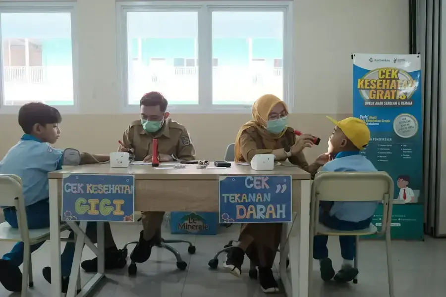 Ilustrasi pelaksanaan program Cek Kesehatan Gratis bagi pelajar di Kota Depok. (Sumber foto: DIskominfo Kota Depok)