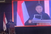 Wali Kota Depok, Supian Suri memberikan sambutan pada acara pelantikan DPC PAPPRI Kota Depok di Hotel Bumi Wiyata, Senin (03/08/26). (Sumber foto: Siaran Depok/ AN Rafi).
