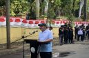 Sambutan Wakil Wali Kota Depok, Chandra Rahmansyah pada giat Operasi Kebersihan (OPSIH) di lingkungan perkantoran pemerintahan di GDC Depok. (Jumat, 28 Agustus 2026). (Sumber foto: Siaran Depok/AN Rafi)