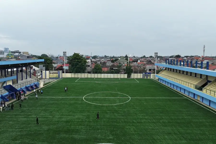 Kondisi di dalam Stadion Mahakam. (Foto: Diskominfo Depok)