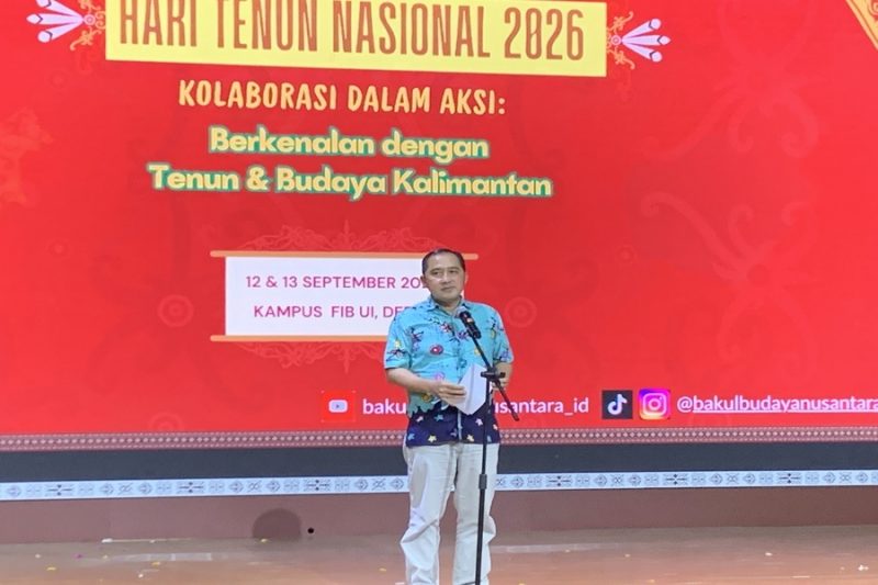 Kehadiran Wakil Wali Kota Depok, Chandra Rahmansyah, mewarnai peringatan HUT ke-4 Bakul Budaya Nusantara yang digelar di Auditorium Soe Hok Gie, Fakultas Ilmu Pengetahuan Budaya UI, Minggu (13/9/2026). (Foto: Siaran Depok/AN Rafi)