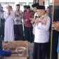 Prosesi peletakan batu pertama pembangunan Masjid Al Maghfirah di Kelurahan Baktijaya, Kecamatan Sukmajaya, Kota Depok. Sumber foto: Siaran Depok/AN Rafi