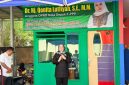 Pendiri QL Center yang juga anggota DPRD Kota Depok, Qonita Lutfiyah saat meresmikan renovasi PAUD Angsana Raya RW 12, Pengasinan, Sawangan, Kota Depok. (Sumber foto: Siaran Depok/AN Rafi)