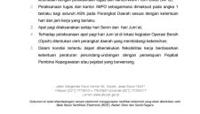 Surat Edaran Wali Kota Depok mengenai sistem bekerja ASN Pemerintah Kota Depok. (Sumber foto: Istimewa)