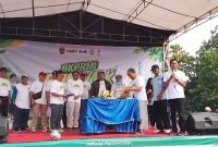 Puncak peringatan Hari Ulang Tahun (HUT) ke-49 BKPRMI Kota Depok yang digelar di Alun-Alun Grand Depok City (GDC). (Sumber foto: SiaranDepok/AN Rafi)