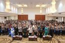 Wali Kota Depok, Supian Suri bersama Kapolres Metro Depok, Kombes Pol. Christian Rony Putra berfoto bersama pada acara Sosialisasi Pencegahan Tawuran di Lantai 10 Gedung Dibaleka 2. (Kamis, 3 September 2026). (Sumber foto: Siaran Depok/AN Rafi)