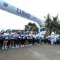 Wali Kota Depok Supian Suri bersama Dirut PT Tirta Asasta M. Olik Abdul Holik saat membuka ajang Asasta Fun Run 2025. (Dok. PT Tirta Asasta)