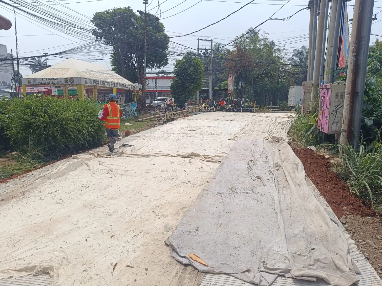 Rekonstruksi Sawangan Permai. (Foto: Dok. DPUPR)