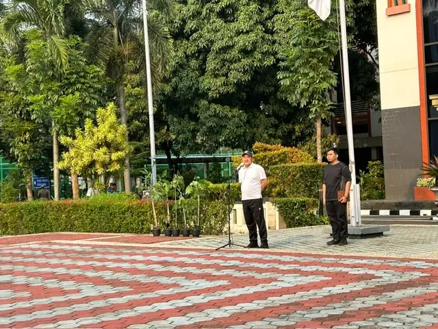 Amanat apel yang disampaikan oleh Wakil Wali Kota Depok, Chandra Rahmansyah pada Jumat (09/10/26). (Sumber foto: Siaran Depok/AN Rafi)