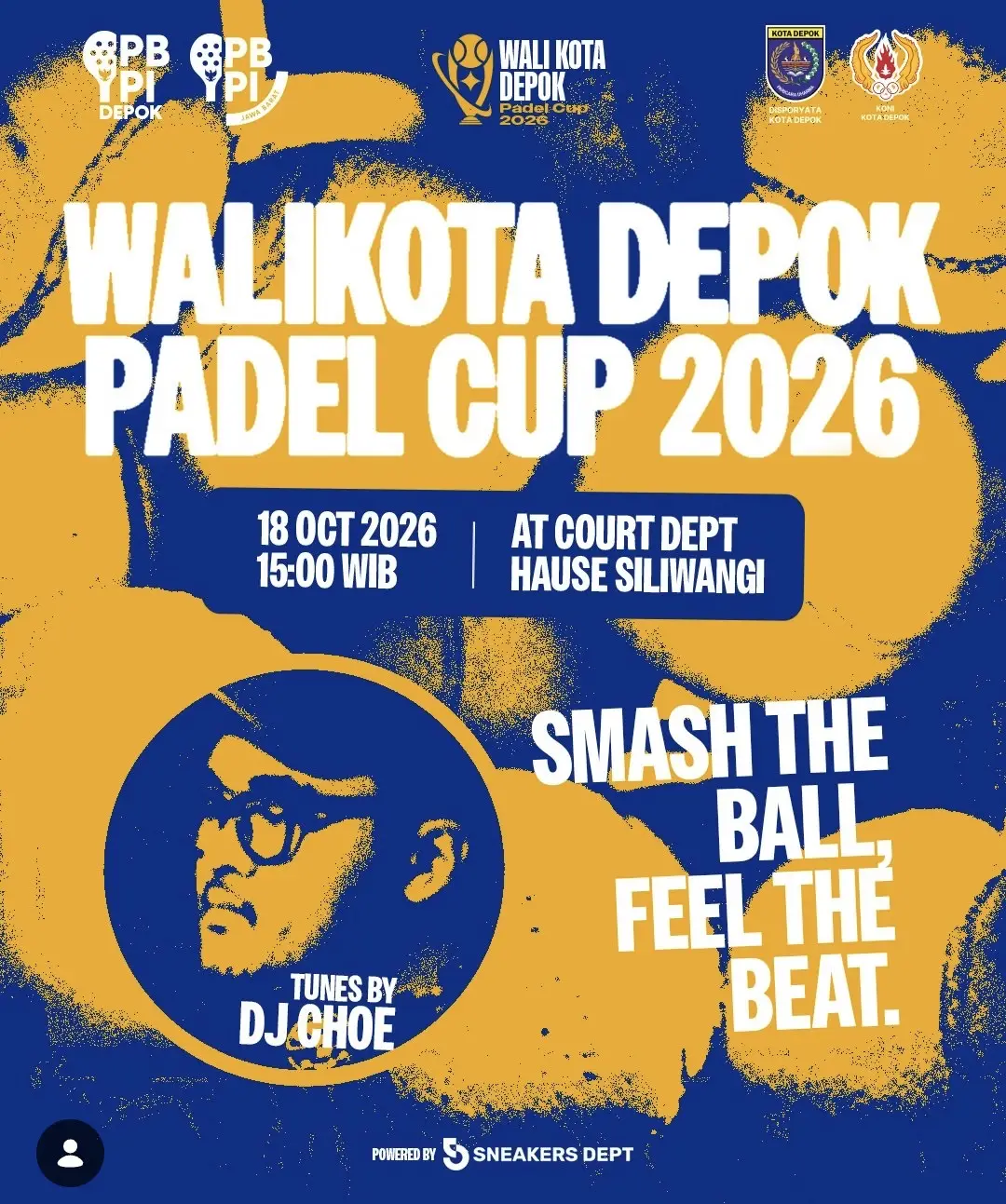 Flyer Wali Kota Depok Padel Cup 2026. (Gambar : Tangkapan Layar)