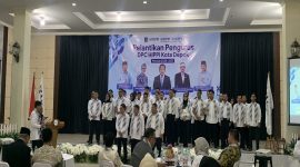 Pelantikan Dewan Pengurus Cabang HIPPI Kota Depok masa bakti 2026–2031 berlangsung di The Castle Event and Wedding Hall, Jalan Raya Sawangan, Pancoran Mas, pada Rabu (21/10/2026). (Foto: Siaran Depok/AN Rafi)Pelantikan Dewan Pengurus Cabang HIPPI Kota Depok masa bakti 2026–2031 berlangsung di The Castle Event and Wedding Hall, Jalan Raya Sawangan, Pancoran Mas, pada Rabu (21/10/2026). (Foto: Siaran Depok/AN Rafi)