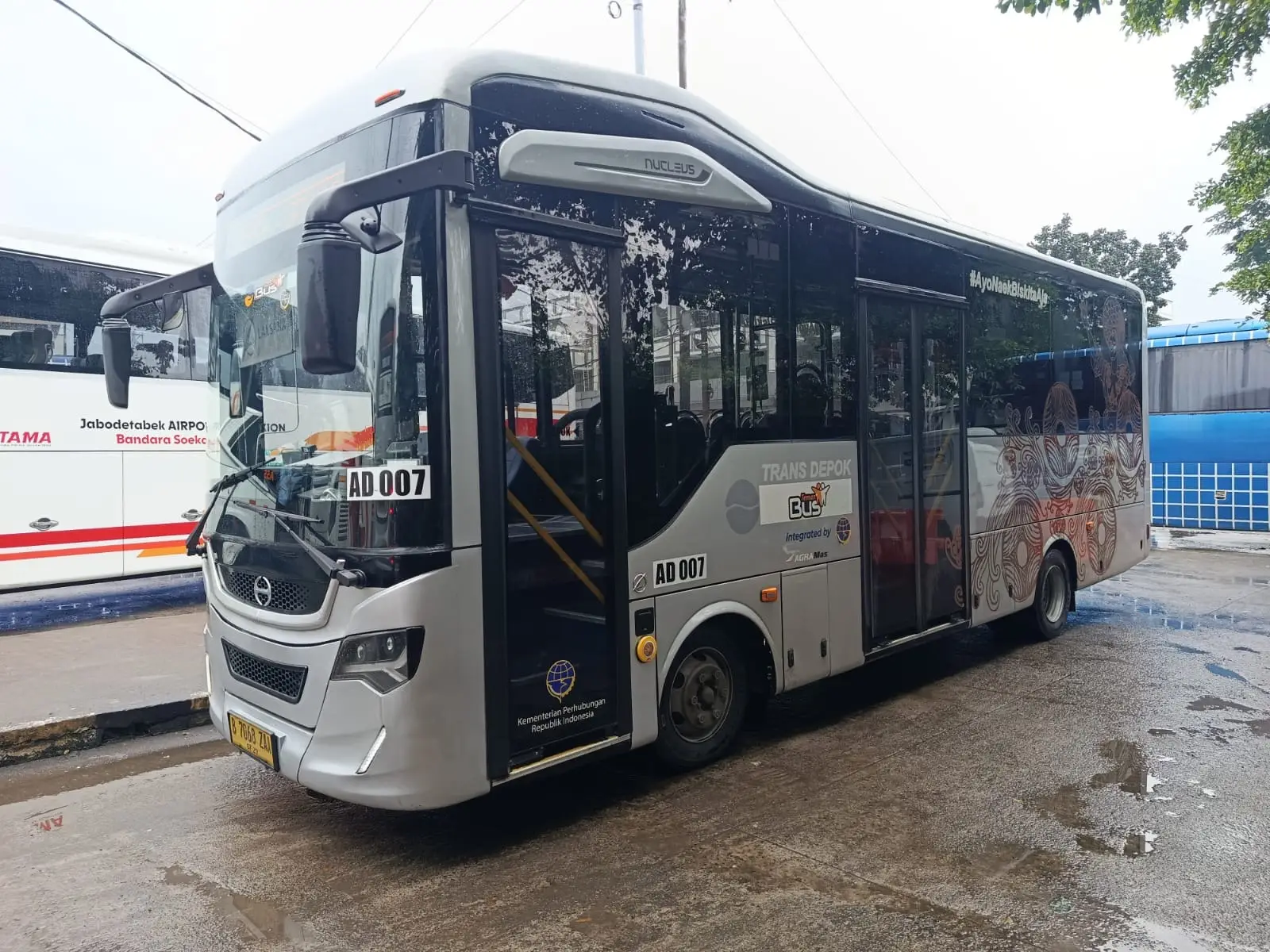 Layanan BisKita Trans Depok rute Terminal Depok–Stasiun LRT Harjamukti. (Sumber: Diskominfo Depok)