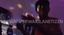 Tangkapan layar video viral yang dinarasikan memperlihatkan warga binaan Rutan Depok diduga mengonsumsi sabu. (Foto: @dewanperwakilannetizen.id)