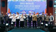 Kegiatan Dies Natalis ke-18 Politeknik Negeri Media Kreatif (Polimedia) yang digelar pada Rabu (7/10/2026) di Hall Tower, Kampus Polimedia Jakarta. (Sumber foto: Istimewa)