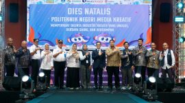 Kegiatan Dies Natalis ke-18 Politeknik Negeri Media Kreatif (Polimedia) yang digelar pada Rabu (7/10/2026) di Hall Tower, Kampus Polimedia Jakarta. (Sumber foto: Istimewa)