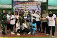 Tim Voli Putri RW 04 Kelurahan Ratujaya berhasil keluar sebagai juara satu dalam ajang Ratujaya Cup 2026. (Foto: Dok. Istimewa)