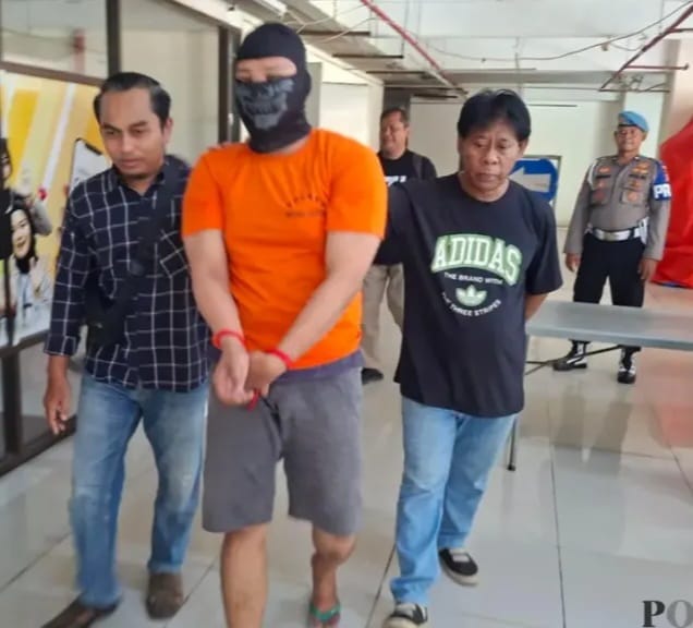 Seorang pelaku penjambretan terhadap seorang mahasiswi di Jalan H. Amat diringkus Satreskrim Polres Metro Depok. (Sumber foto: Istimewa)