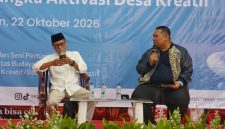 Denta Pradipta dari Sanggar Ayodya Pala Kota Depok menjadi narasumber pada Workshop Harmoni Seni Pertunjukan Seni yang diselenggarakan Kementerian Ekonomi Kreatif pada Kamis (22/10/2026)
