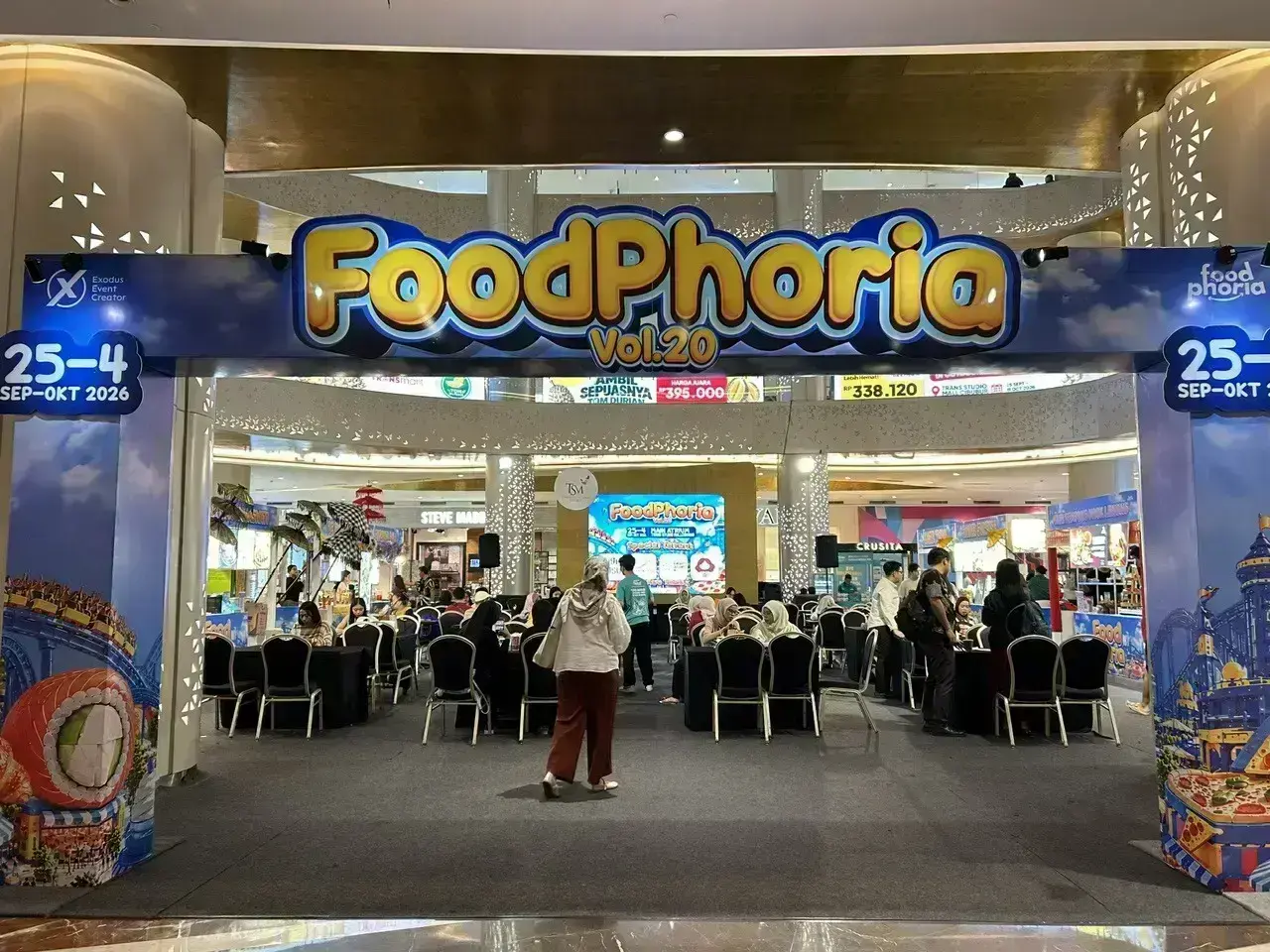 Gelaran Foodphoria Festival Vol. 20 yang dilaksanakan di Trans Studio Mall (TSM) Cibubur, Kecamatan Cimanggis. (Sumber foto: Diskominfo Depok)
